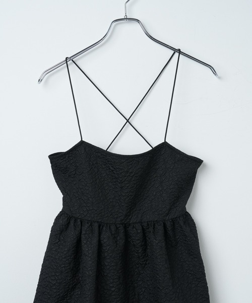 WEGO(ウィゴー)の「WEGO/フクレジャガードミニキャミワンピ(ワンピース・レディース・ホワイト/ブラック・FREE)」の18枚目の写真