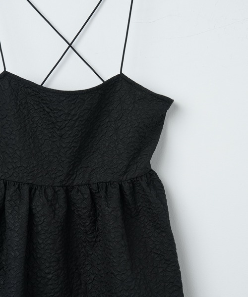 WEGO(ウィゴー)の「WEGO/フクレジャガードミニキャミワンピ(ワンピース・レディース・ホワイト/ブラック・FREE)」の19枚目の写真