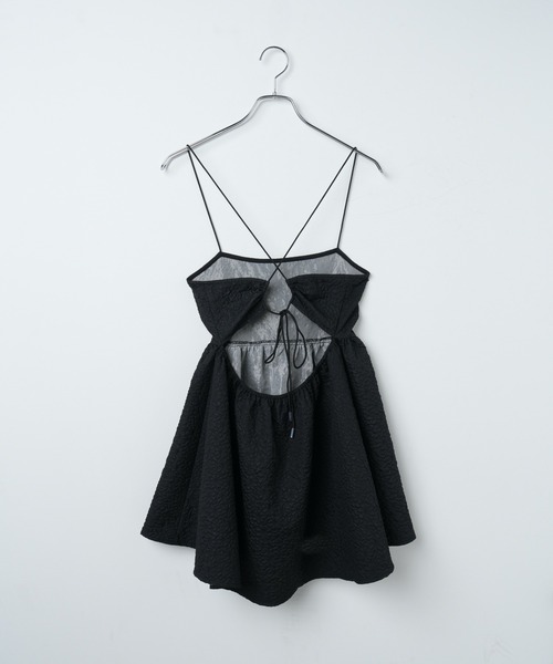 WEGO(ウィゴー)の「WEGO/フクレジャガードミニキャミワンピ(ワンピース・レディース・ホワイト/ブラック・FREE)」の21枚目の写真