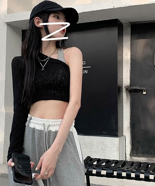 KICKSEWING(キックスウィング)の「KICKSEWING ウエストバンディング配色スウェットパンツ(スウェットパンツ・レディース・グレー・FREE)」の7枚目の写真