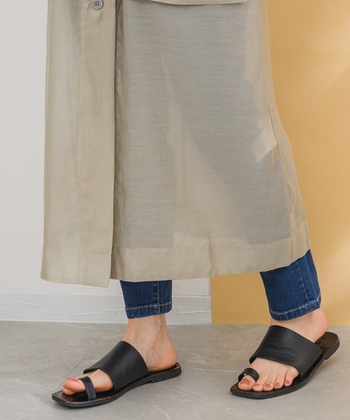 KATHARINE ROSS（キャサリンロス）の「【KATHARINE ROSS】シアワークジレ（ノーカラージャケット・レディース・ベージュ/ブラック・MEDIUM）」の22枚目の写真