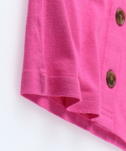 BRANSHES（ブランシェス）の「【接触冷感】セーラー衿カーディガン（カーディガン/ボレロ・キッズ・オフホワイト/ピンク・100/130/140/90/120/150/110）」の8枚目の写真