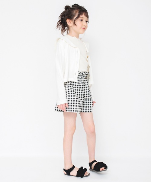 BRANSHES（ブランシェス）の「【接触冷感】セーラー衿カーディガン（カーディガン/ボレロ・キッズ・オフホワイト/ピンク・100/130/140/90/120/150/110）」の11枚目の写真