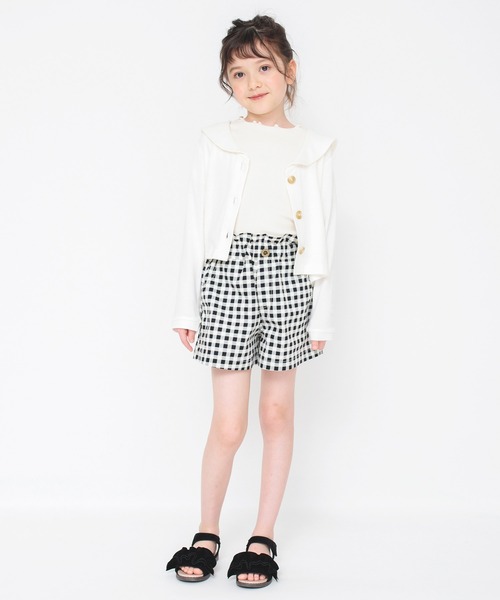 BRANSHES（ブランシェス）の「【接触冷感】セーラー衿カーディガン（カーディガン/ボレロ・キッズ・オフホワイト/ピンク・100/130/140/90/120/150/110）」の15枚目の写真