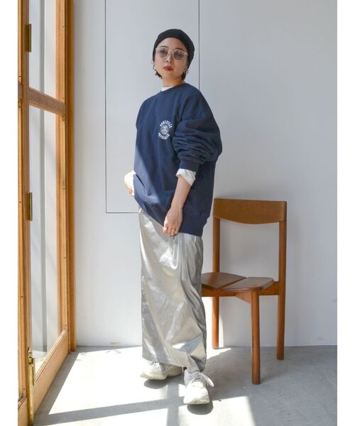 Ungrid（アングリッド）の「ローウエストスカート（スカート・レディース・ネイビー/シルバー・SMALL/MEDIUM）」の15枚目の写真