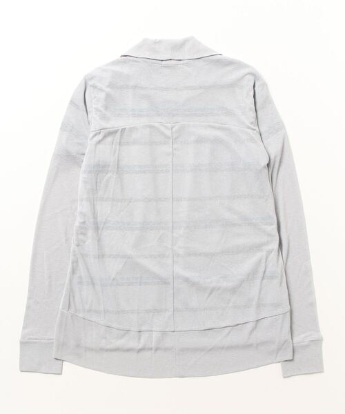 FILA(フィラ)の「【FILA】2枚組 ライトカーディガン + ボーダー半袖Tシャツ(カーディガンインナーセット)(アンサンブル・レディース・ライラック/ブラック/ミント/ネイビー/ライトグレー・L/LL/M/3L/S)」の8枚目の写真