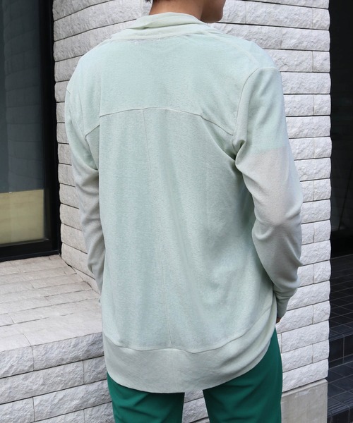 FILA(フィラ)の「【FILA】2枚組 ライトカーディガン + ボーダー半袖Tシャツ(カーディガンインナーセット)(アンサンブル・レディース・ライラック/ブラック/ミント/ネイビー/ライトグレー・L/LL/M/3L/S)」の7枚目の写真