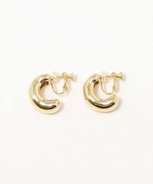 NOLLEY’S(ノーリーズ)の「ボリュームカーブイヤリング(ゴールド)(イヤリング・レディース・ゴールド・FREE)」の3枚目の写真