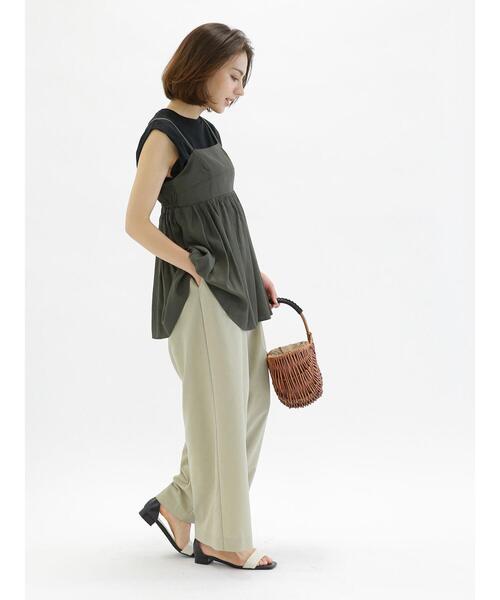 Te chichi（テチチ）の「シルケットノースリチュニック（Tシャツ/カットソー・レディース・ブラック/モカ/オフホワイト/ブルー・F）」の8枚目の写真