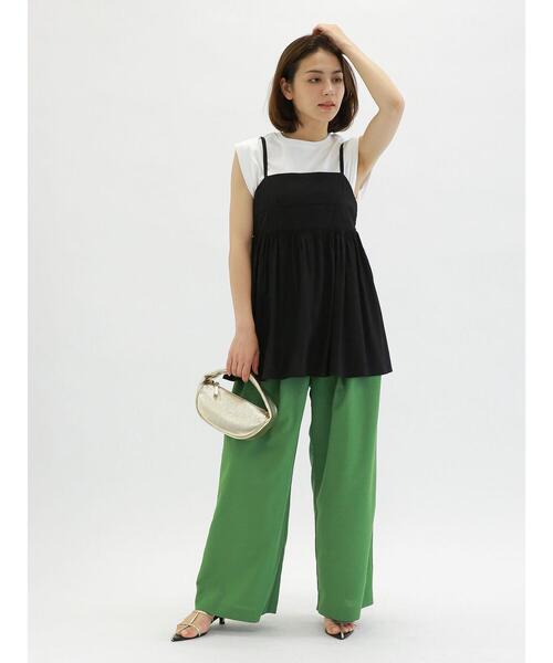 Te chichi（テチチ）の「シルケットノースリチュニック（Tシャツ/カットソー・レディース・ブラック/モカ/オフホワイト/ブルー・F）」の10枚目の写真