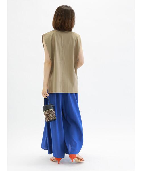 Te chichi（テチチ）の「シルケットノースリチュニック（Tシャツ/カットソー・レディース・ブラック/モカ/オフホワイト/ブルー・F）」の17枚目の写真