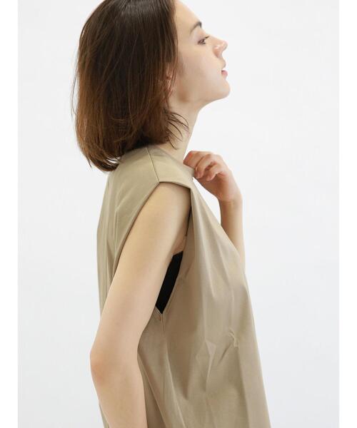 Te chichi（テチチ）の「シルケットノースリチュニック（Tシャツ/カットソー・レディース・ブラック/モカ/オフホワイト/ブルー・F）」の22枚目の写真