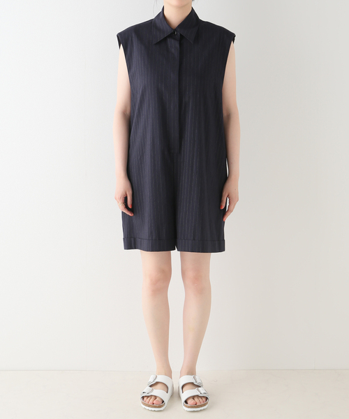 Spick & Span（スピックアンドスパン）の「コットンリネンハーフコンビネゾン（つなぎ/オールインワン・レディース・カーキ/その他9・FREE）」の7枚目の写真
