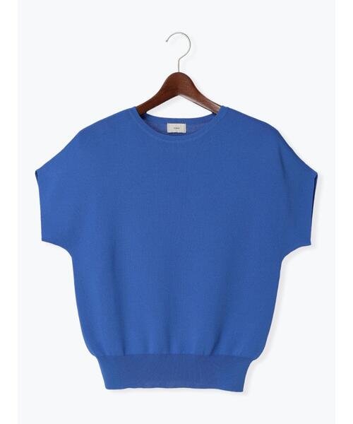 Te chichi（テチチ）の「フレンチスリーブニット【接触冷感】（ニット/セーター・レディース・ブラウン/ブルー/ブラック/イエロー・F）」の16枚目の写真