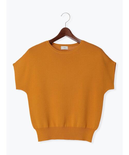 Te chichi（テチチ）の「フレンチスリーブニット【接触冷感】（ニット/セーター・レディース・ブラウン/ブルー/ブラック/イエロー・F）」の19枚目の写真