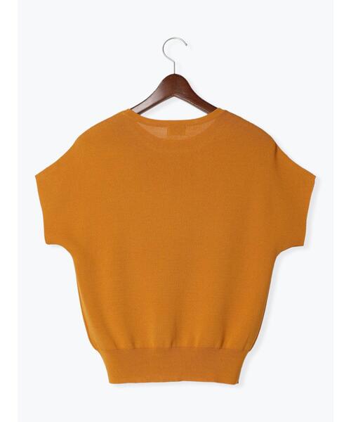 Te chichi（テチチ）の「フレンチスリーブニット【接触冷感】（ニット/セーター・レディース・ブラウン/ブルー/ブラック/イエロー・F）」の20枚目の写真