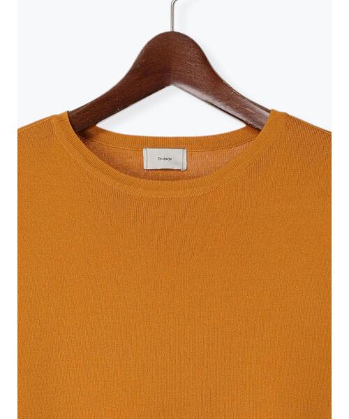 Te chichi（テチチ）の「フレンチスリーブニット【接触冷感】（ニット/セーター・レディース・ブラウン/ブルー/ブラック/イエロー・F）」の21枚目の写真