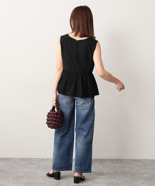 スローブイエナ　ペプラムビスチェ　ブラック　黒　フリー　サイズ　人気　完売 スローブイエナ ペプラムビスチェ - メルカリ