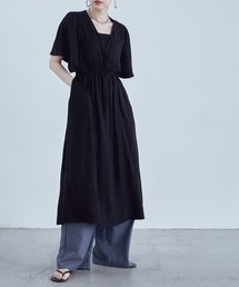 カシュクールバックオープンワンピース