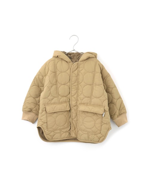 MAKE YOUR DAY（メイクユアデイ）の「リバーシブルドットキルトコート■80～140cm（ダウンジャケット/コート・キッズ・ベージュ/アイボリー/カーキ・100/110/120/130/140/90/80）」の15枚目の写真