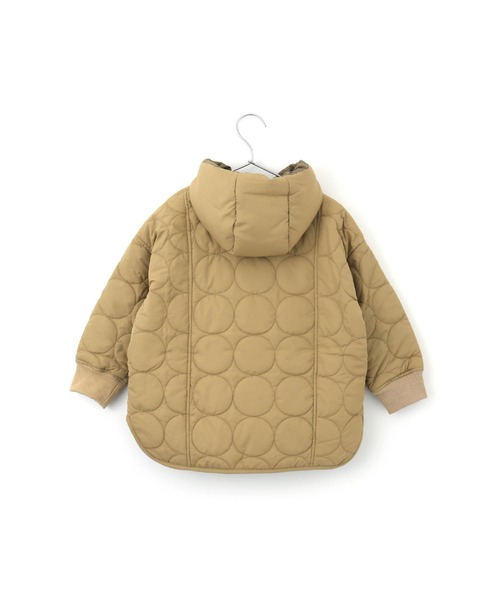 MAKE YOUR DAY（メイクユアデイ）の「リバーシブルドットキルトコート■80～140cm（ダウンジャケット/コート・キッズ・ベージュ/アイボリー/カーキ・100/110/120/130/140/90/80）」の16枚目の写真