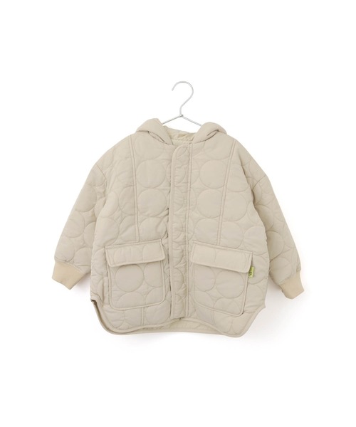 MAKE YOUR DAY（メイクユアデイ）の「リバーシブルドットキルトコート■80～140cm（ダウンジャケット/コート・キッズ・ベージュ/アイボリー/カーキ・100/110/120/130/140/90/80）」の19枚目の写真