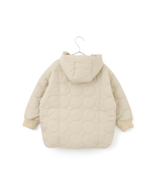 MAKE YOUR DAY（メイクユアデイ）の「リバーシブルドットキルトコート■80～140cm（ダウンジャケット/コート・キッズ・ベージュ/アイボリー/カーキ・100/110/120/130/140/90/80）」の20枚目の写真