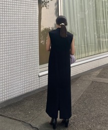 SNIDEL（スナイデル）の「Sustainableジレワンピース&インナーキャミ 