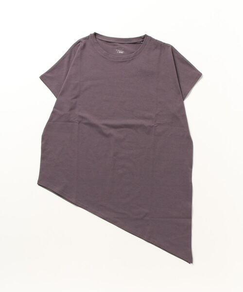 TIGORA(ティゴラ)の「ティゴラ TIGORA フィットネス サイドスリット2WAY半袖Tシャツ(Tシャツ/カットソー・レディース・チャコールグレー/グリーン/ホワイト・L/XL/M/S)」の3枚目の写真