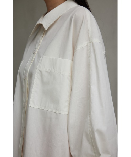 AZUL by moussy（アズールバイマウジー）の「リラテックコットンルーズシャツ（シャツ/ブラウス・レディース・オフホワイト/ブラック系その他/イエロー系その他・SMALL/MEDIUM）」の11枚目の写真