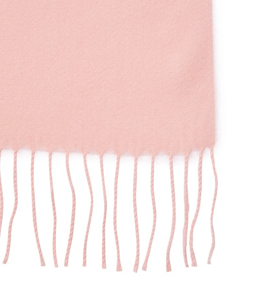 VIS（ビス）の「【リサイクルポリ】なめらかタッチ無地マフラー（マフラー・レディース・ブラック/ライトグレー/オフホワイト/ベージュ/ピンク系その他2/サックスブルー・FREE）」の10枚目の写真