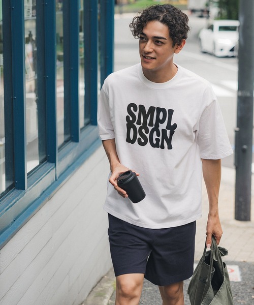 coca（coca）（コカ）の「メンズSMPLDSGNプリントT（Tシャツ/カットソー・メンズ・ホワイト/ブラック・XL/L/M）」の4枚目の写真