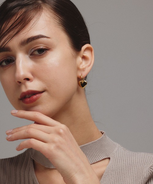 CENE（セネ）の「【CENE】セネ/ハートフープピアス（ピアス（両耳用）・レディース・ゴールド/シルバー・FREE）」の10枚目の写真