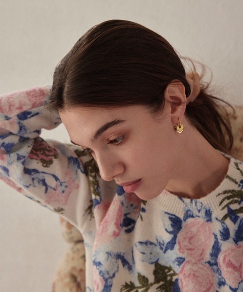 CENE（セネ）の「【CENE】セネ/ハートフープピアス（ピアス（両耳用）・レディース・ゴールド/シルバー・FREE）」の8枚目の写真