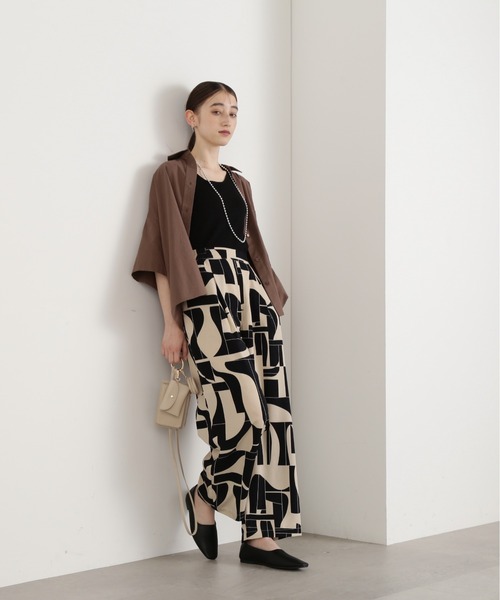 N.（N. Natural Beauty Basic）（エヌエヌナチュラルビューティーベーシック）の「◆コットンハーフスリーブシャツ（シャツ/ブラウス・レディース・ホワイト/モカ/ブルー・MEDIUM）」の20枚目の写真