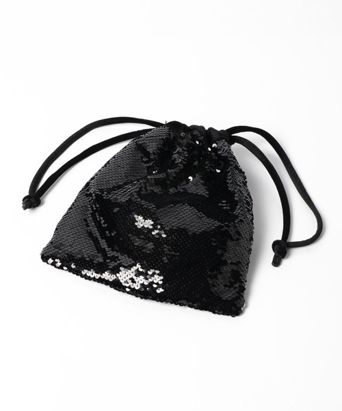 LOWRYS FARM（ローリーズファーム）の「スパンコールキンチャクＢＡＧ　970194（ハンドバッグ・レディース・ブラック/シルバー/ホワイト・FREE）」の11枚目の写真