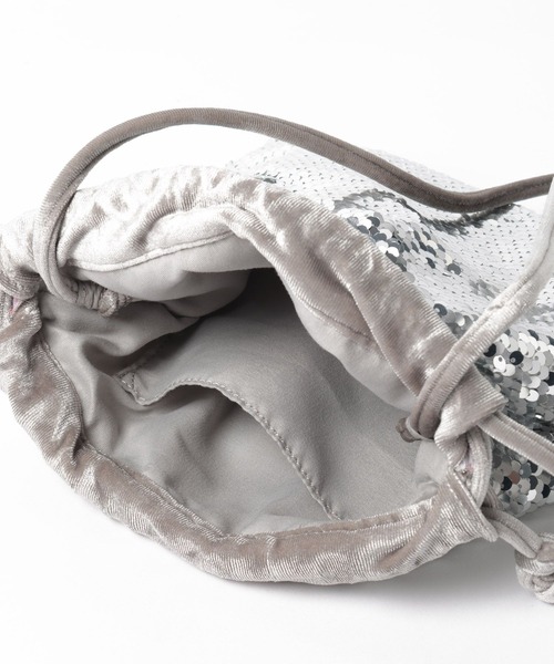 LOWRYS FARM（ローリーズファーム）の「スパンコールキンチャクＢＡＧ　970194（ハンドバッグ・レディース・ブラック/シルバー/ホワイト・FREE）」の13枚目の写真