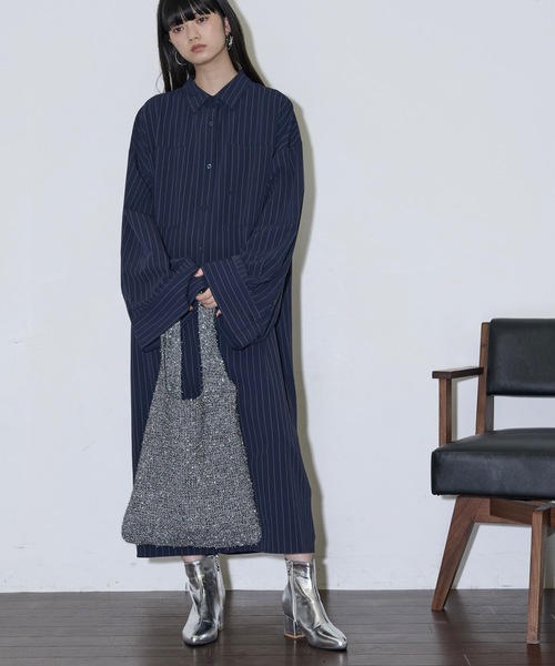 THE YOn(ザヨン)の「グリッターシャギーニットトートバッグ(トートバッグ・レディース・シャンパン/シルバー・FREE)」の6枚目の写真