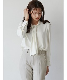 TONAL | サテンボウタイブラウス(シャツ/ブラウス)