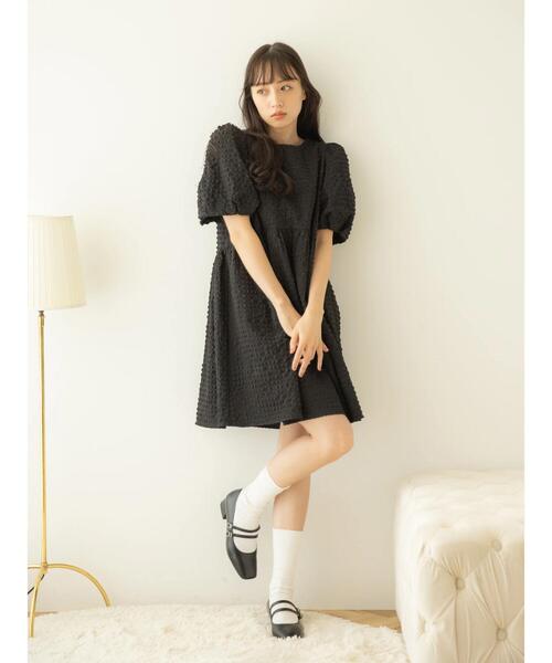 earth music&ecology（アースミュージックアンドエコロジー）の「バックオープンチュニックワンピース（チュニック・レディース・ブラウン/ブラック・FREE）」の3枚目の写真