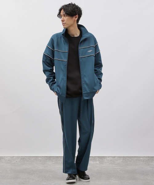 LAKOLE（ラコレ）の「デザイントラックジャケット / 970377（ジャージ・メンズ・グリーン/ブラウン/ブラック・MEDIUM/LARGE）」の8枚目の写真