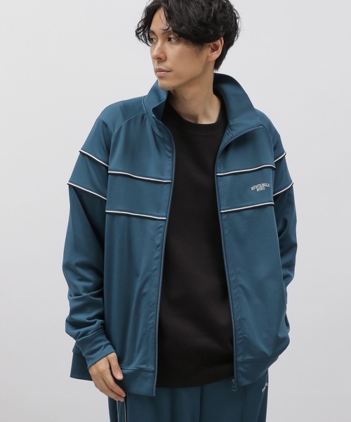 LAKOLE（ラコレ）の「デザイントラックジャケット / 970377（ジャージ・メンズ・グリーン/ブラウン/ブラック・MEDIUM/LARGE）」の9枚目の写真
