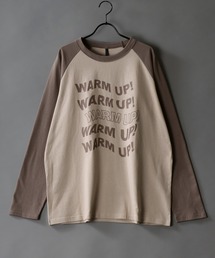 Big silhouette Heavy weight vintage print raglan T-shirt/アメリカン ヘビーウェイト ヴィンテージプリント ラグラン Tシャツ