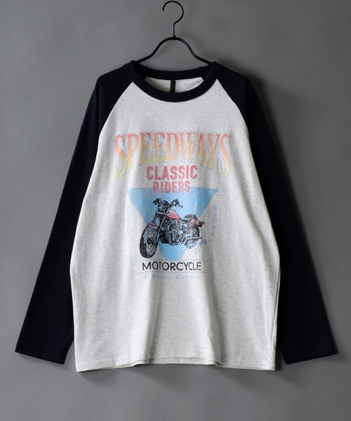 SITRY（シトリー）の「Big silhouette Heavy weight vintage print raglan T-shirt/アメリカン ヘビーウェイト ヴィンテージプリント ラグラン Tシャツ（Tシャツ/カットソー・メンズ・ベージュ/ホワイト/ホワイト系その他/ベージュ系その他/グレー系その他/アッシュグレー・M/L/XL）」の4枚目の写真