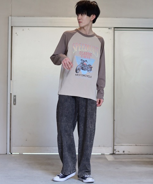 SITRY（シトリー）の「Big silhouette Heavy weight vintage print raglan T-shirt/アメリカン ヘビーウェイト ヴィンテージプリント ラグラン Tシャツ（Tシャツ/カットソー・メンズ・ベージュ/ホワイト/ホワイト系その他/ベージュ系その他/グレー系その他/アッシュグレー・M/L/XL）」の17枚目の写真