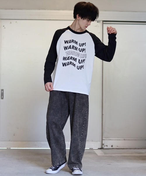 SITRY（シトリー）の「Big silhouette Heavy weight vintage print raglan T-shirt/アメリカン ヘビーウェイト ヴィンテージプリント ラグラン Tシャツ（Tシャツ/カットソー・メンズ・ベージュ/ホワイト/ホワイト系その他/ベージュ系その他/グレー系その他/アッシュグレー・M/L/XL）」の20枚目の写真