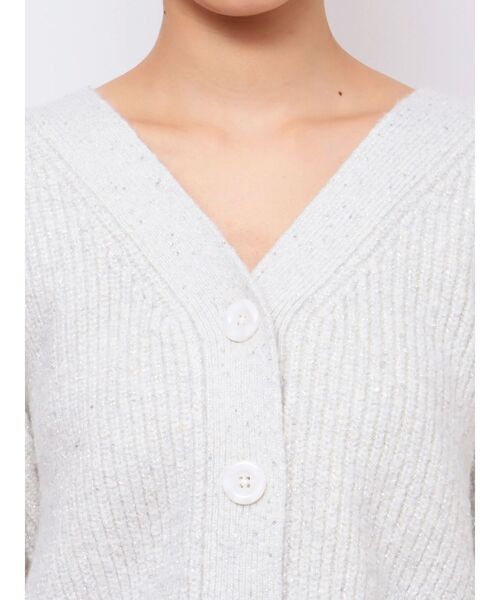 GYDA(ジェイダ)の「【セットアップ着用可】2WAYシャギースパンコール ニット トップス(ニット/セーター・レディース・オフホワイト/パープル・FREE)」の19枚目の写真