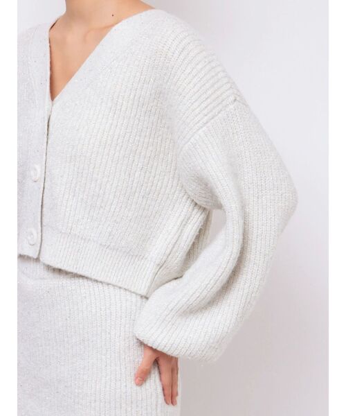 GYDA(ジェイダ)の「【セットアップ着用可】2WAYシャギースパンコール ニット トップス(ニット/セーター・レディース・オフホワイト/パープル・FREE)」の20枚目の写真