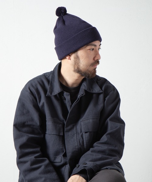 RACAL(ラカル)の「Pon-Pon Knit Watch / ポンポンニットワッチ(ニットキャップ/ビーニー・メンズ・アイボリー/ネイビー/ブラウン/ブラック/オレンジ/キャメル/グレイッシュベージュ/ダークグリーン・FREE)」の6枚目の写真