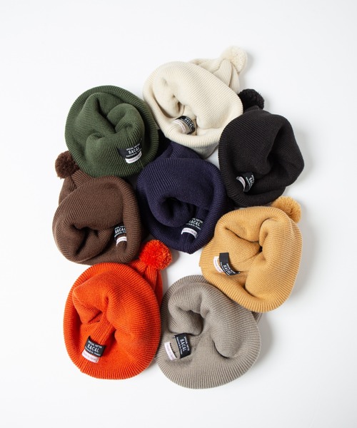 RACAL(ラカル)の「Pon-Pon Knit Watch / ポンポンニットワッチ(ニットキャップ/ビーニー・メンズ・アイボリー/ネイビー/ブラウン/ブラック/オレンジ/キャメル/グレイッシュベージュ/ダークグリーン・FREE)」の11枚目の写真